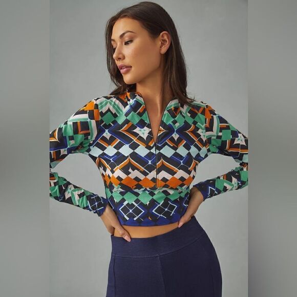 Anthropologie Daily Practice Zip-Up Top Size XL - Picture 3 of 3